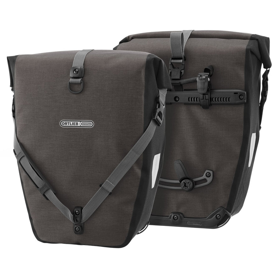 Sacoches arriere Ortlieb Back Roller Plus CR 2 x 20L noires, etanches et robustes pour velo