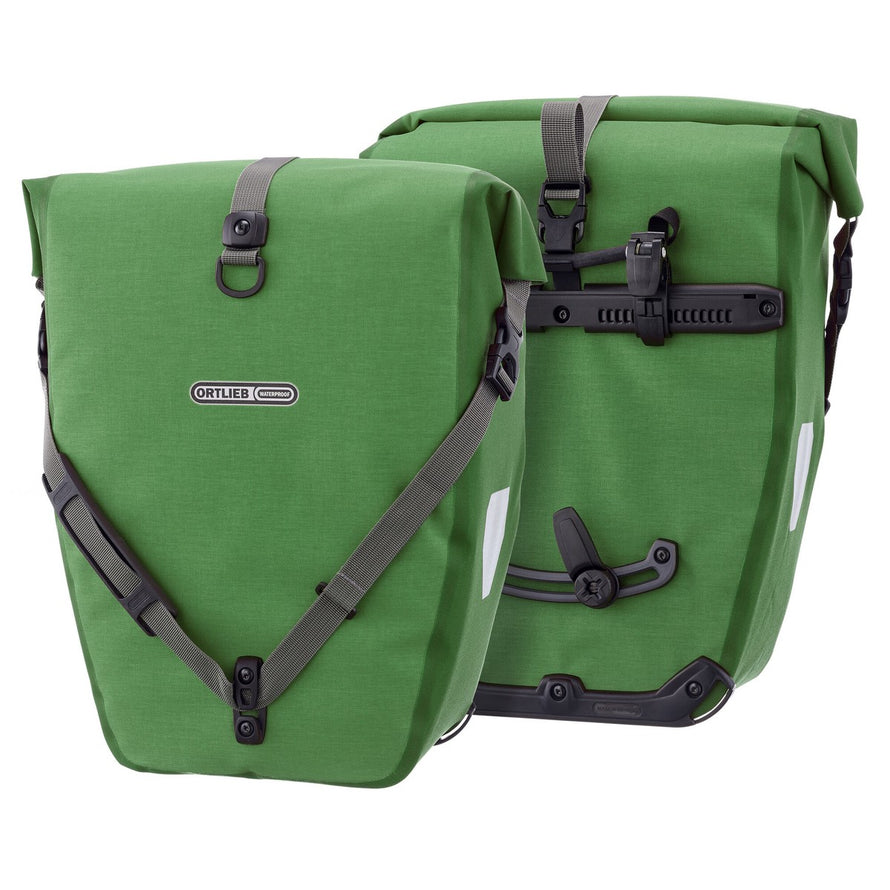 Sacoches arriere Ortlieb Back Roller Plus CR 2 x 20L vert olive, etanches et pratiques pour velo