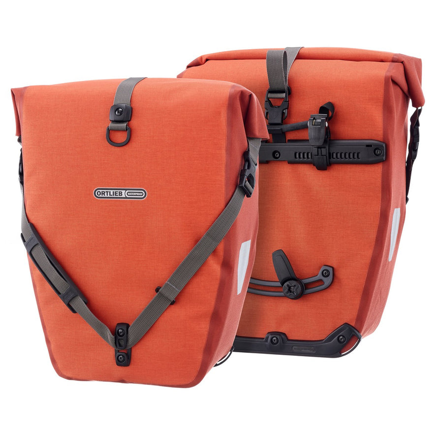Sacoches arriere Ortlieb Back Roller Plus CR 2 x 20L couleur rouille, etanches et durables pour velo