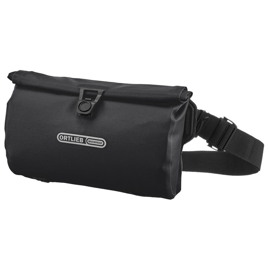 Sacoche banane noire Ortlieb Velo-Sling Flex Bar-Lock, etanche et compacte pour cyclistes urbains