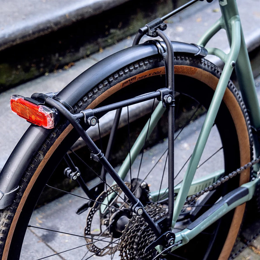 Garde-boue Ortlieb Quick Rack compatible porte-bagages pour vélo, protection efficace contre boue et éclaboussures