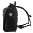 Profil lateral du sac a dos convertible en sacoche velo Ortlieb Vario Plus Cordura noir avec systeme de fixation pratique
