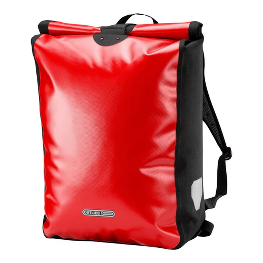 Sac à dos vélo étanche rouge Messenger Bag Ortlieb, robuste et pratique pour cyclistes urbains sous la pluie