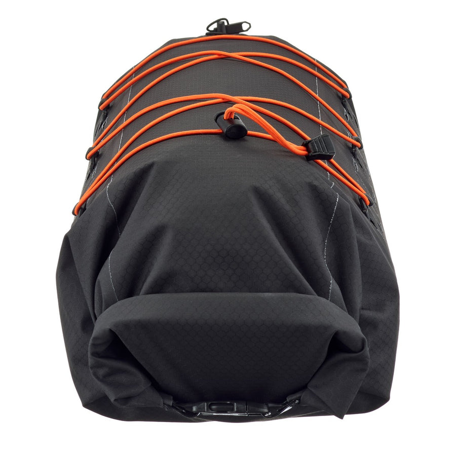 Sac etanche Ortlieb Dry-Pack avec fixation bungee elastique pour velo, protege contre pluie et boue