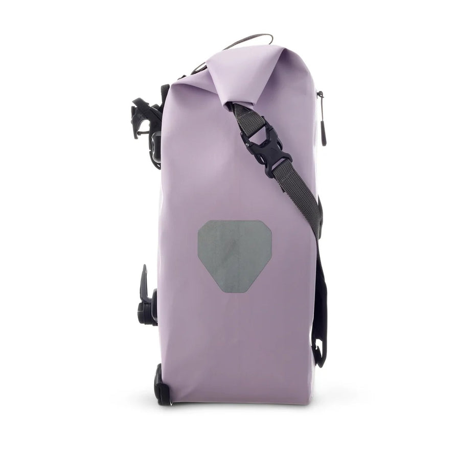 Sacoche arriere Ortlieb Back-Roller Zip-Pocket 20L lavande, etanche et compacte pour cyclotourisme et velo aventure