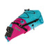 Sacoche de selle Ortlieb Seat-Pack 11-16,5L bleu et rose, étanche et robuste pour bikepacking et voyages à vélo