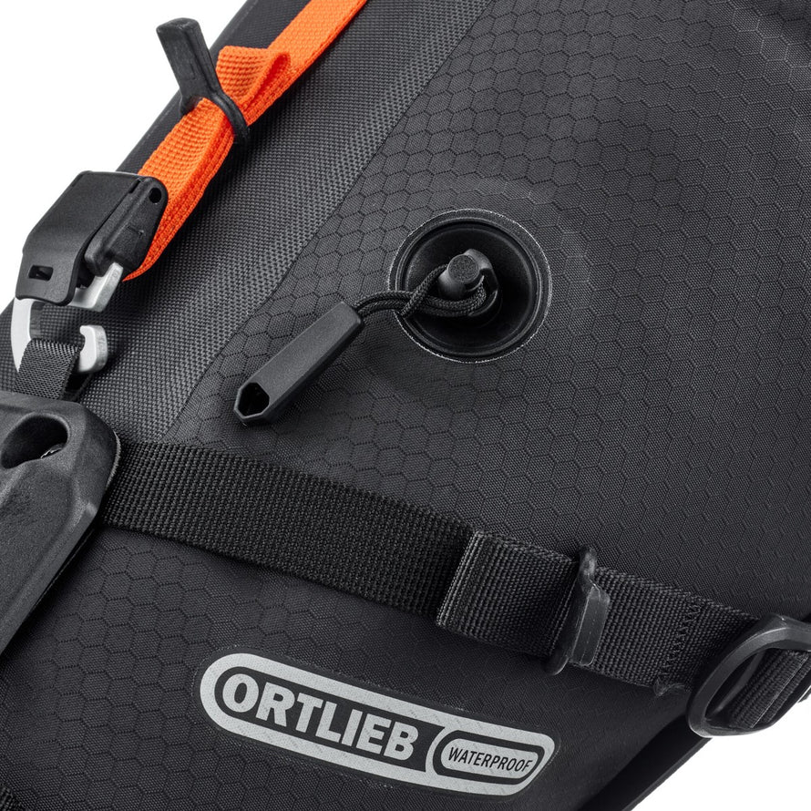 Sacoche de selle Ortlieb Seat-Lock 13 litres noire avec fixation rapide et étanche pour vélo