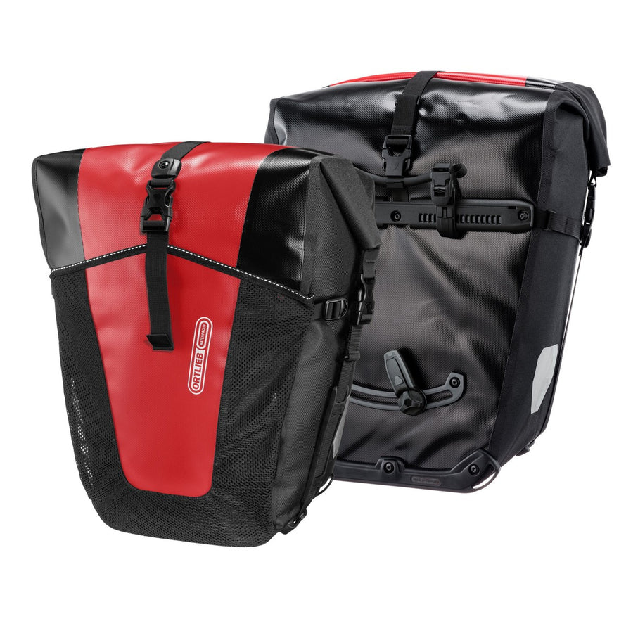 Sacoches arriere Ortlieb Back Roller Pro Classic 2 x 35L rouge et noir avec systeme de fixation solide et etanche pour velo