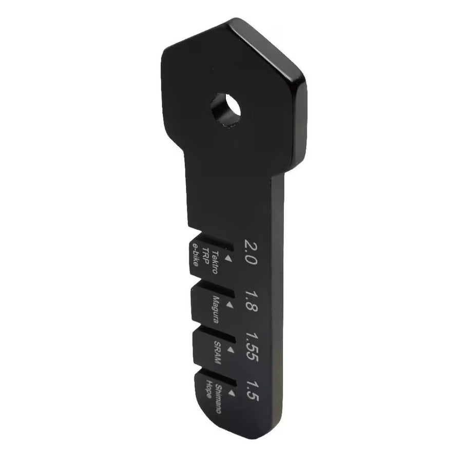 Outil de mesure plaquettes freins vélo Contec TFM-360 marque 33 pour entretien précis des systèmes de freinage
