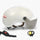 Casque Overade Life blanc avec visiere LED, clignotants et frein stop pour une protection active du cycliste
