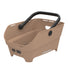 Panier Basil Cento Neo taupe avec poignée ergonomique, idéal pour transporter vos affaires en vélo urbain