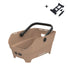 Panier Basil Cento Neo taupe avec fixation rapide, idéal pour transporter vos affaires en ville à vélo