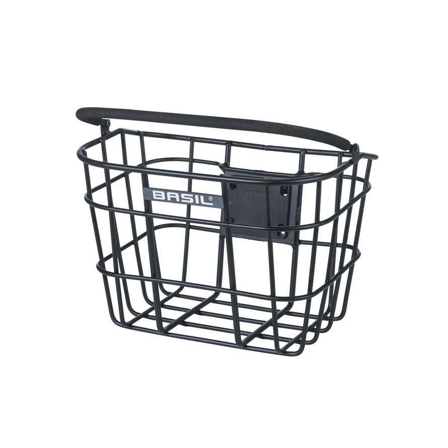 Panier guidon aluminium Basil Bremen compatible systeme KlickFix pour transport velo pratique et robuste