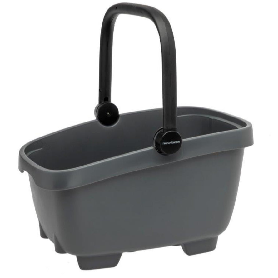 Panier Clipper Newlooxs avec anse relevée, gris. 