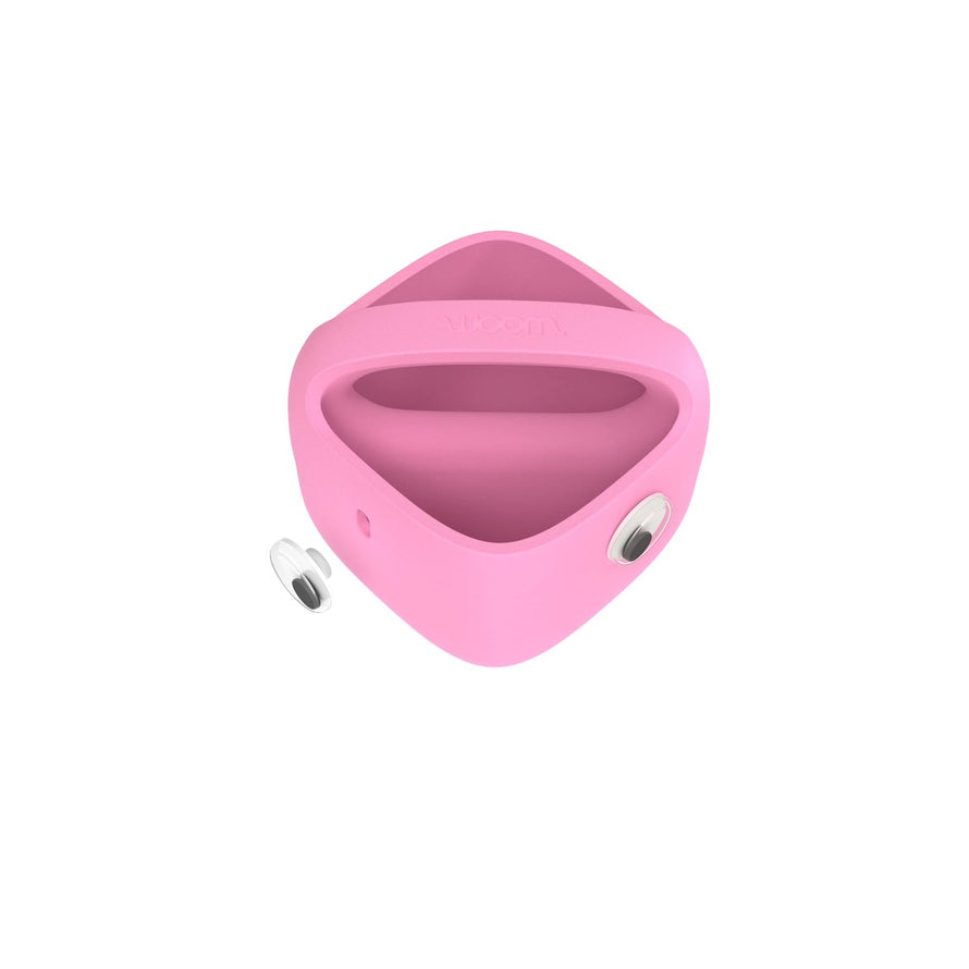 Panier vélo enfant Woom POP rose bonbon avec fixation facile pour transporter affaires lors des balades