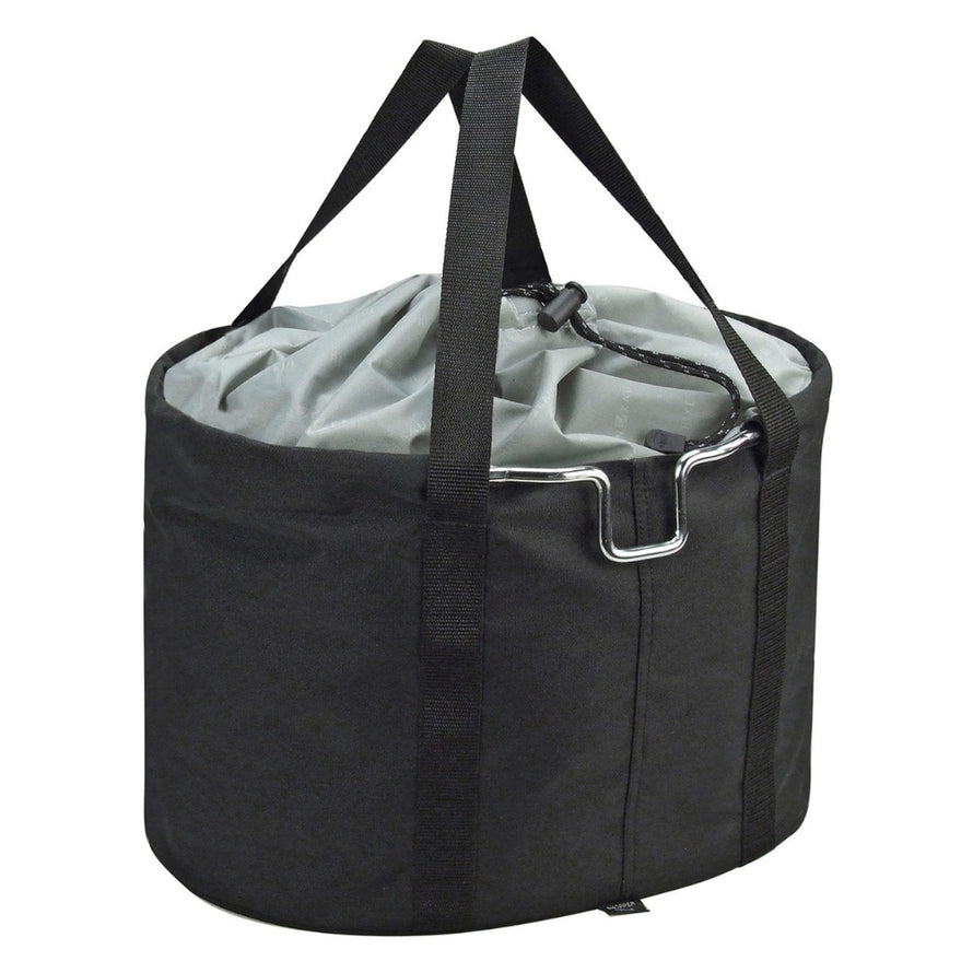 Sac de transport Klickfix Shopper Pro 24L pour panier guidon vélo avec fermeture cordon et poignées confortables