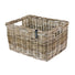 Panier avant en rotin tressé main Basil Dax, robuste et naturel pour vélo urbain et balades