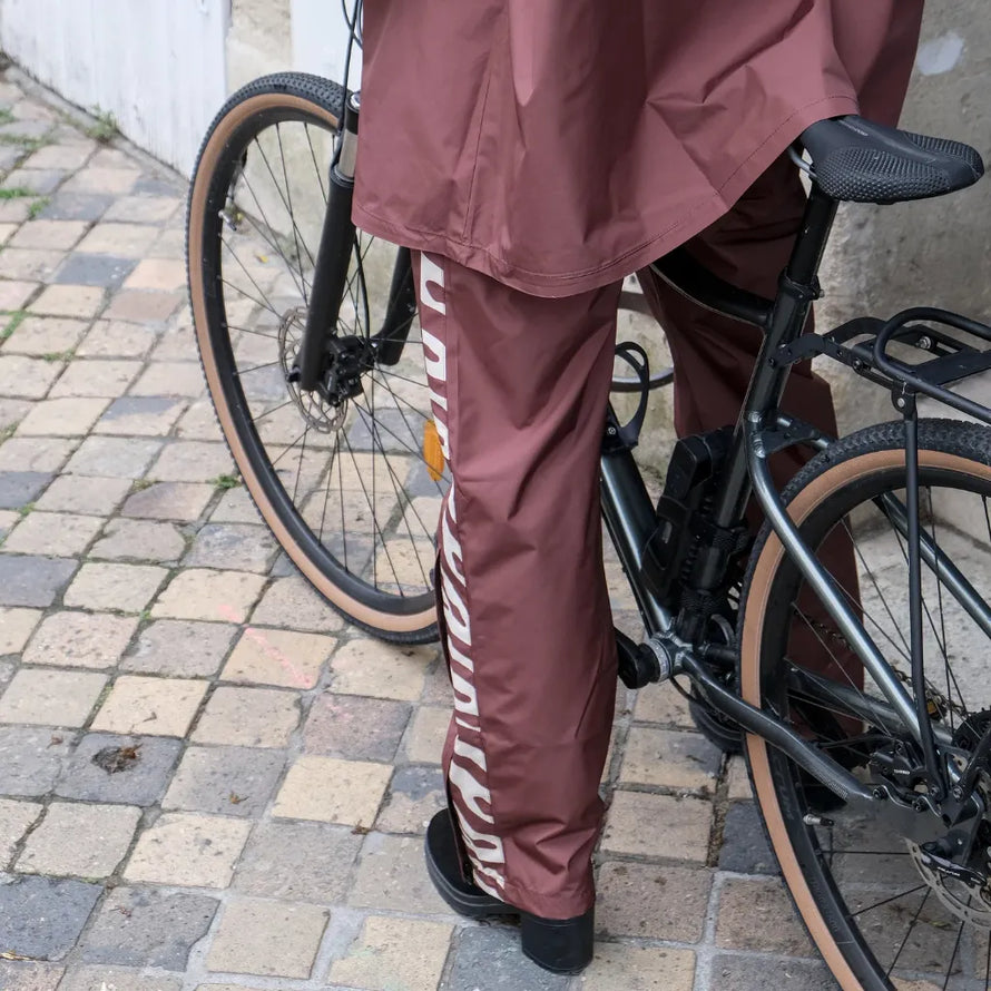 Pantalon de pluie vélo pour adulte Poule Party chocolate zebra 