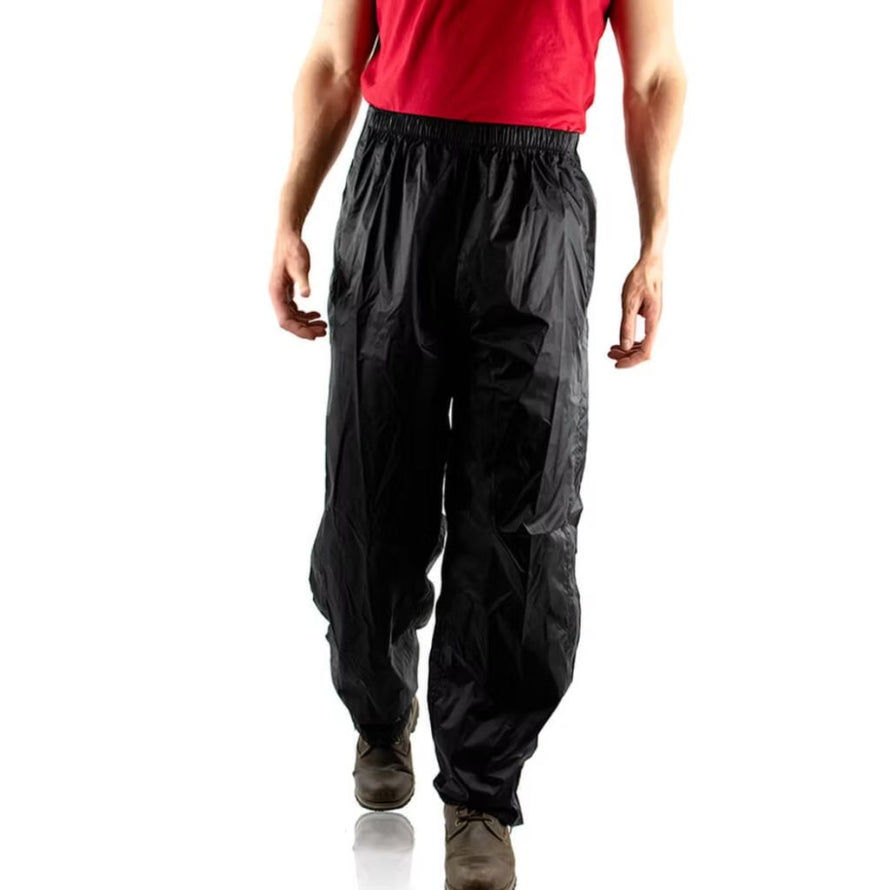 Pantalon de pluie pour vélotaf noir avec fermeture éclair, de Hock