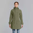 Parka imperméable femme Mosse Basil vert olive, chaude et élégante pour cyclistes urbaines