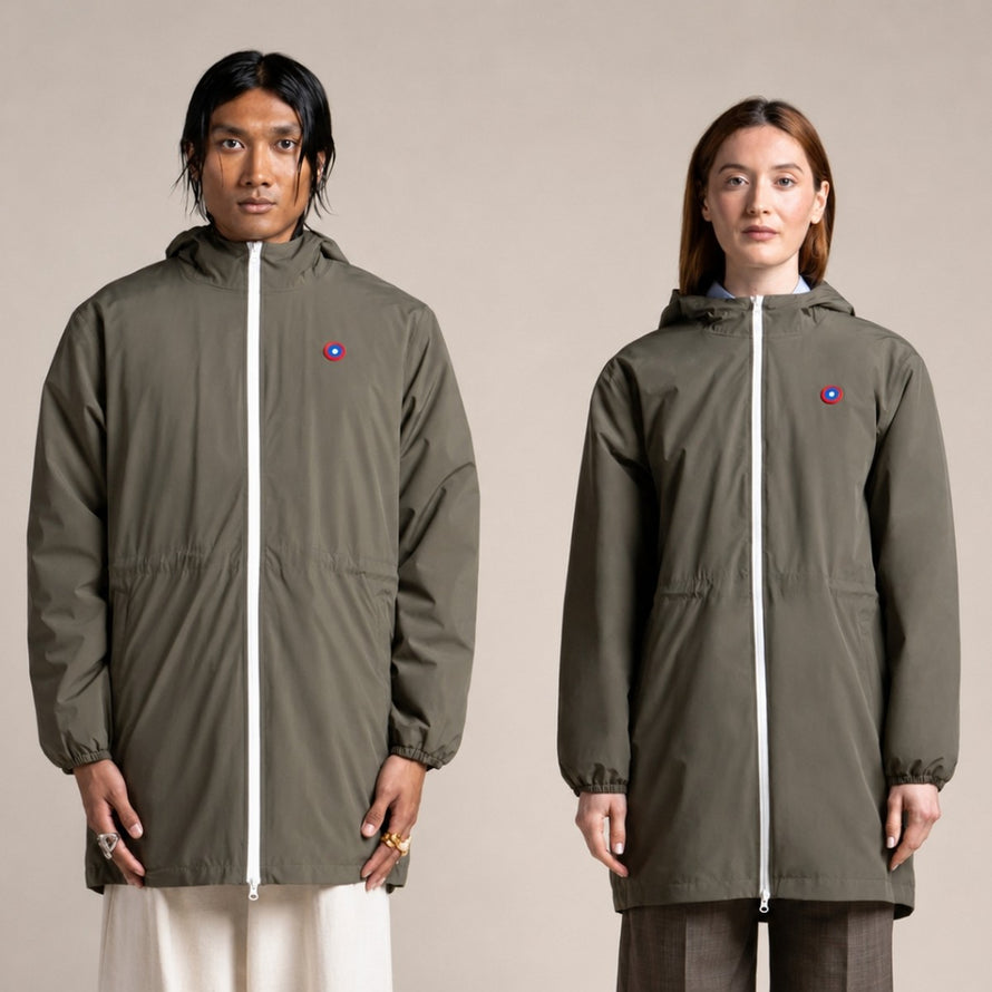 Parka imperméable hiver Flotte Pompidou unisexe de la marque 998, coupe longue et protection optimale