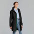 Parka pluie femme noir Mosse Basil, chaude et élégante, parfaite pour cyclistes urbaines