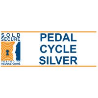 Pedal cycle silver Sold Secure