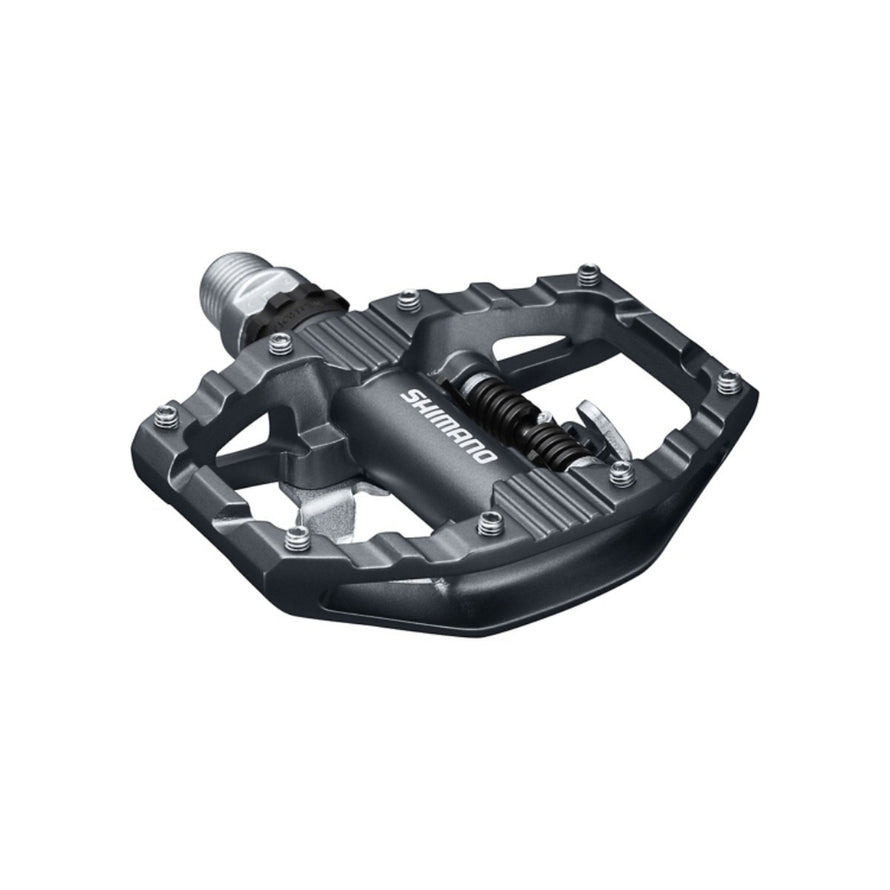 Pedales a un seul cote Shimano PD-EH500 SPD et plates pour velo, robustes et polyvalentes