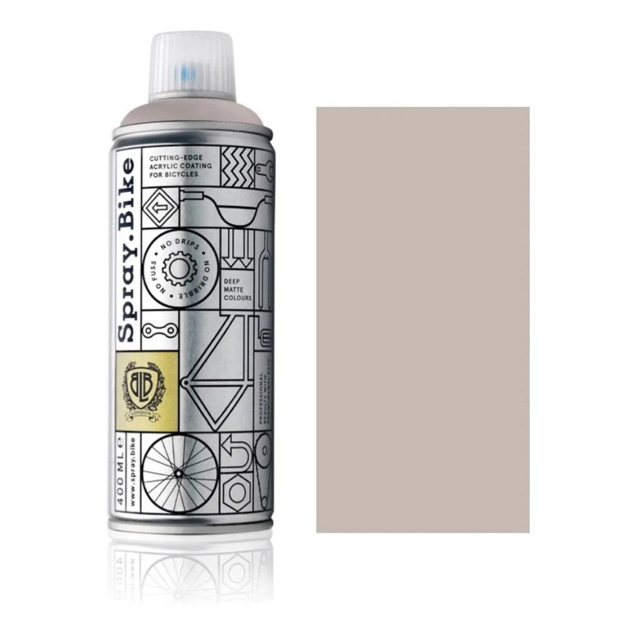 Spray.Bike peinture pour vélo BLB London Collection 400 ml couleur taupe mat finition résistante et durable