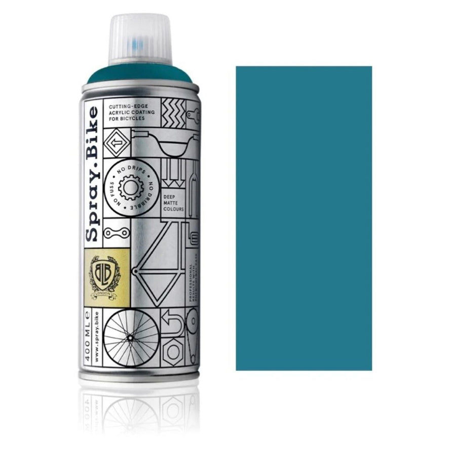 Spray.Bike peinture pour vélo BLB London Collection 400 ml couleur bleu mat haute couvrance