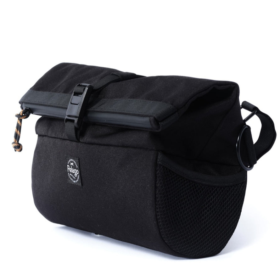 sacoche pelago barbag eco noire vue de profil