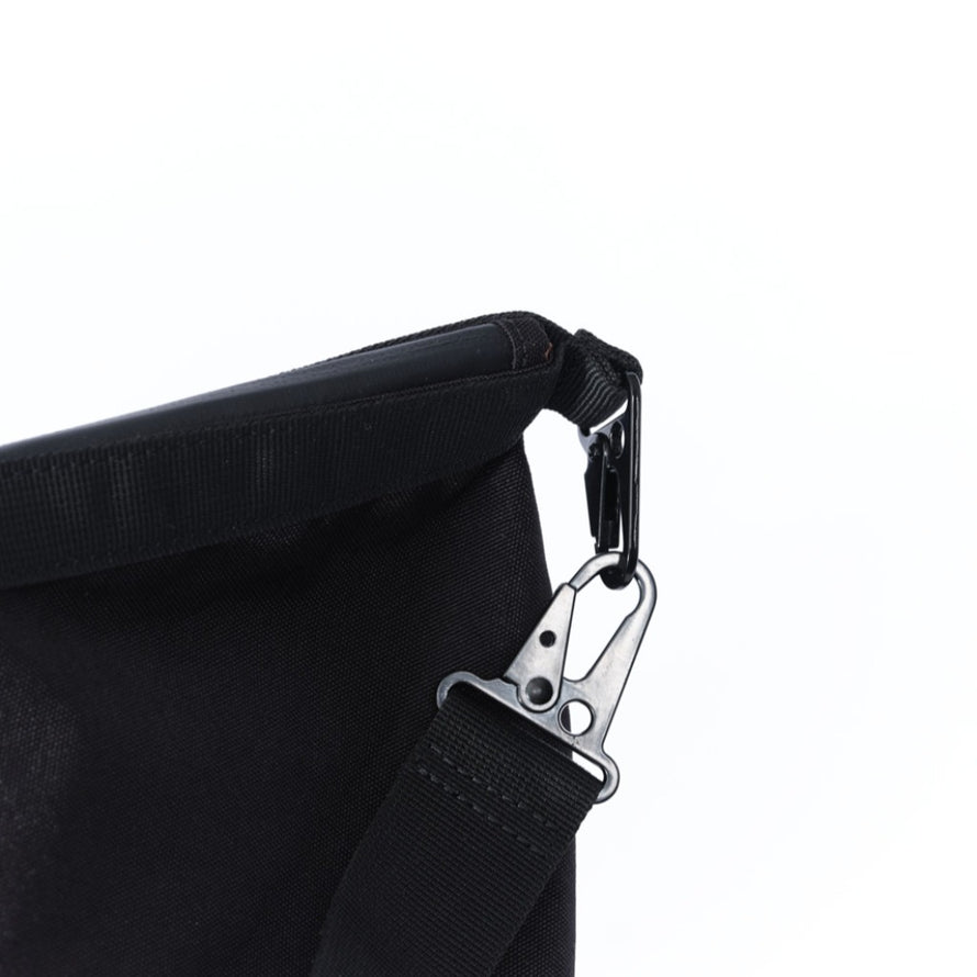 Sacoche Rackbag Eco Pelago noire détails boucles