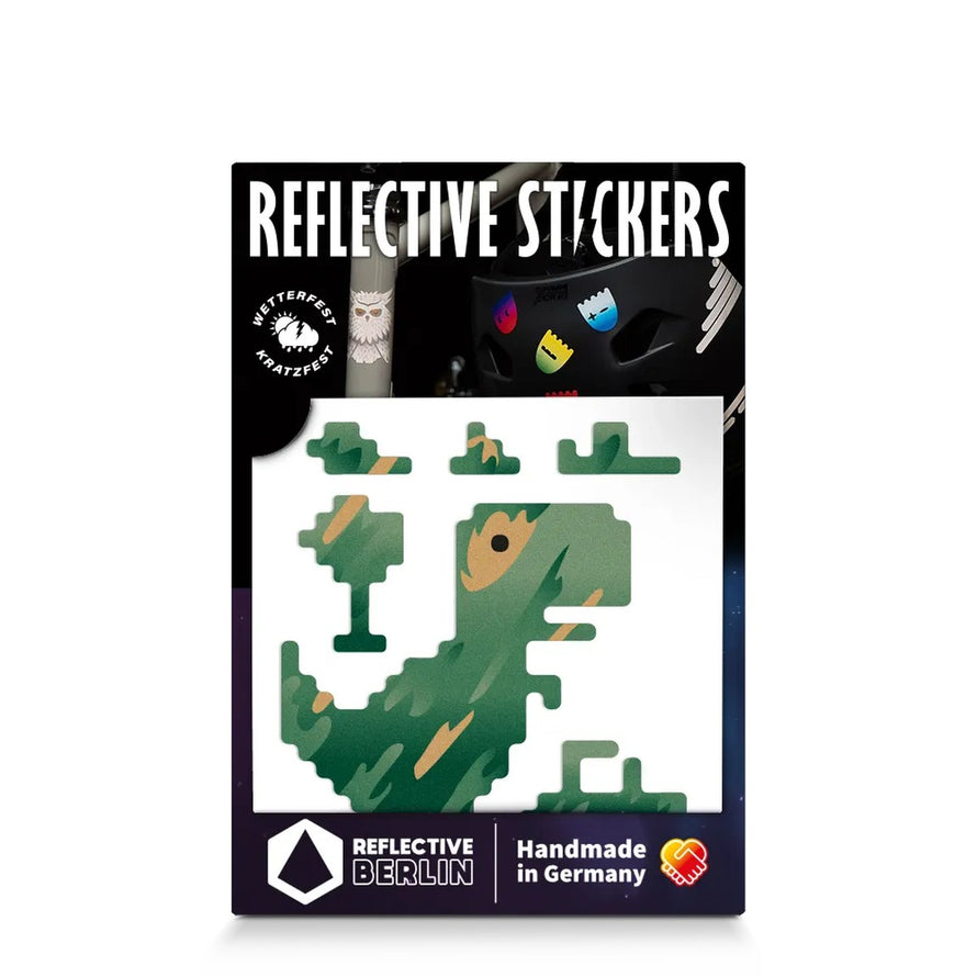 Petits stickers réfléchissants vélo et casque REFLECTIVE Berlin pour sécurité et visibilité optimale