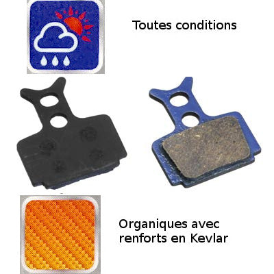 Plaquette organique frein à disque vélo Formula, Mega one, R1, R - #4