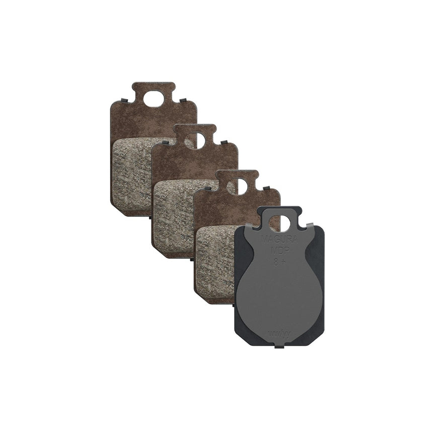 Plaquettes de freins vélo Magura MDP 8+ en noir et gris pour performance optimale et sécurité