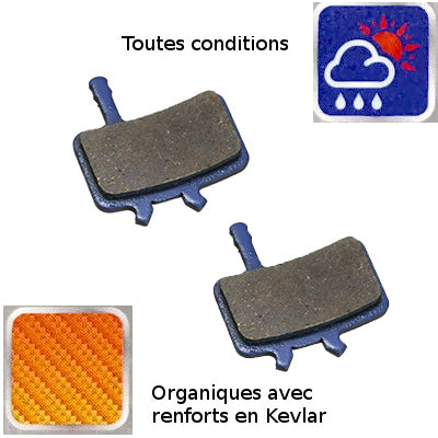 Plaquettes organiques pour frein à disque vélo AVID Juicy - #3
