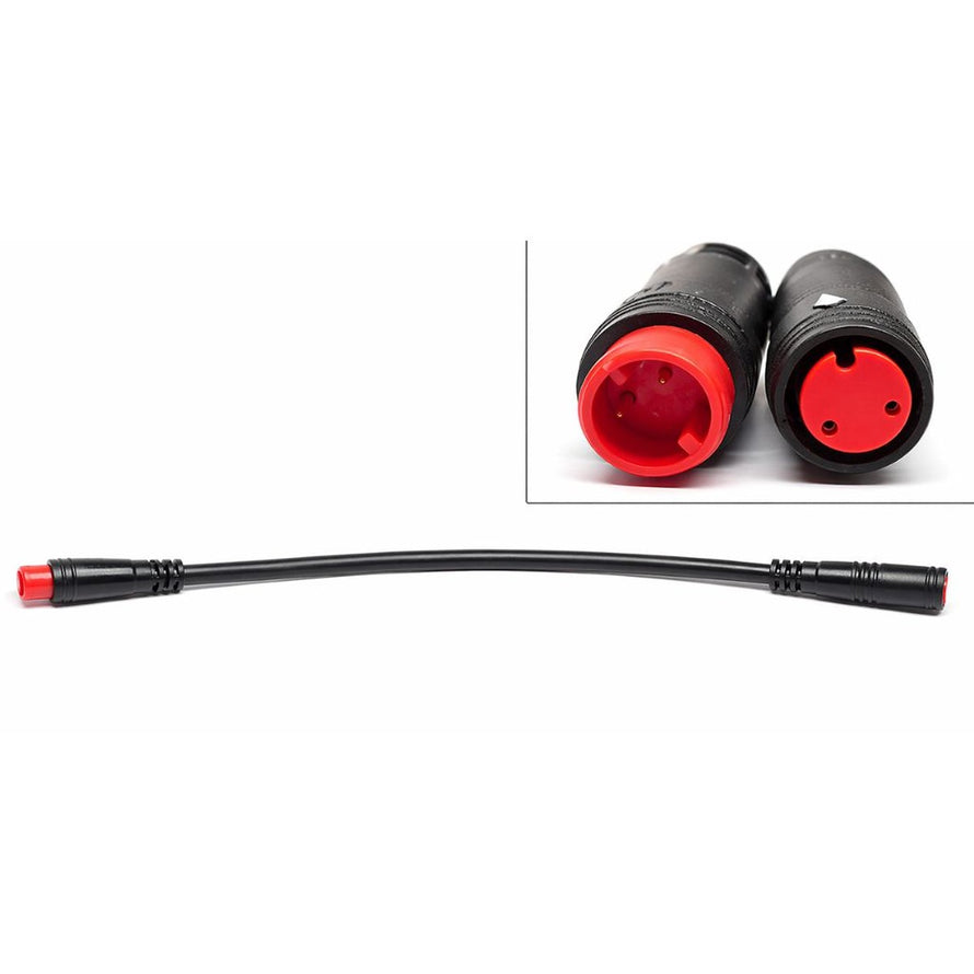 Cable extension eclairage pna compatible porte-bagage avant velo modele nakamura, connexion fiable et durable