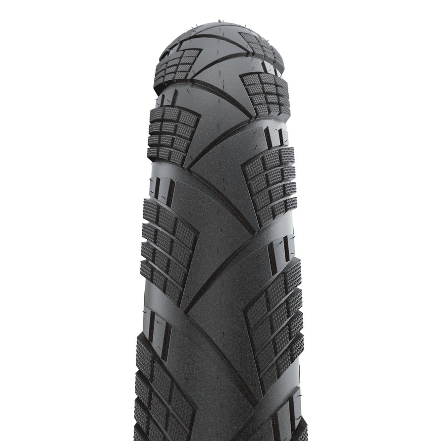 Pneu Schwalbe Marathon Efficiency RaceGuard 700x28 pouces alliant protection anti-crevaison et performance durable