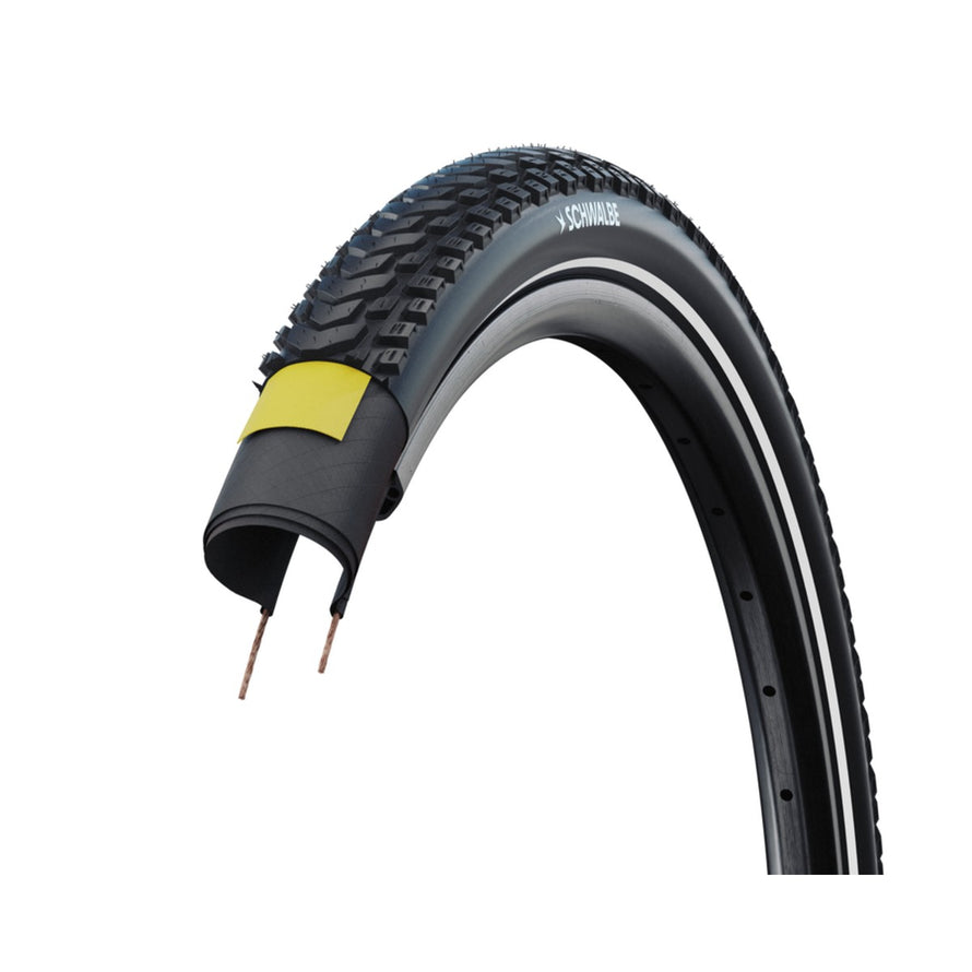 Pneu vélo Schwalbe Marathon Mondial 27.5 pouces avec protection RaceGuard pour une durabilité optimale