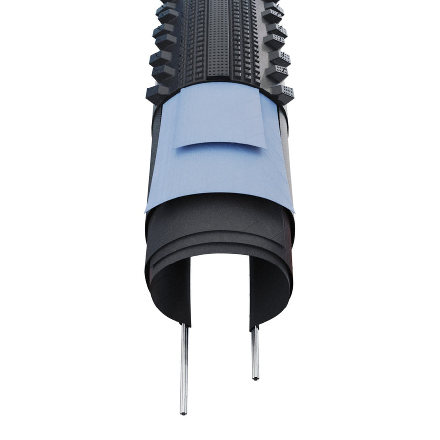 Pneu velo tout chemin Schwalbe Motion Hurricane RaceGuard 27,5 pouces avec protection renforcée et crampons polyvalents