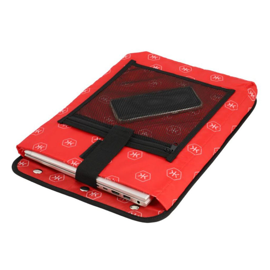 La sacoche vélo Ventoux II de Kheax comporte une pochette amovible pour ordinateur portable