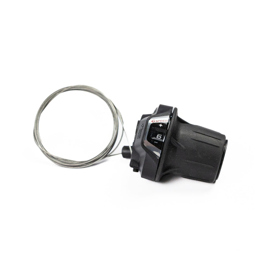 Poignee rotative Shimano Revoshift 6 vitesses pour changement de vitesse precise et rapide sur velo