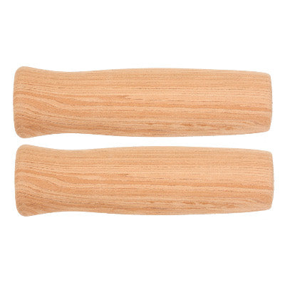 Velo Wood Paire de poignées vélo rétro en plastique effet bois 127 mm