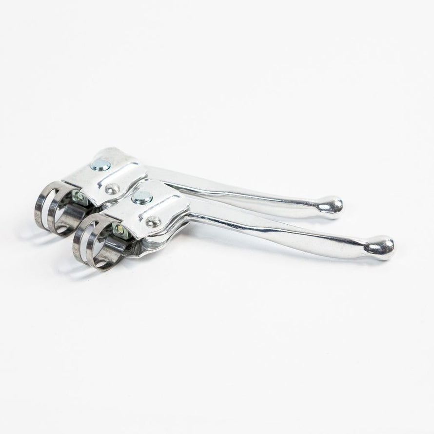 Paire de poignées de frein en acier pour vélo classique brandless, design simple et installation facile