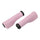 Poignees velo Herrmans Nucore Tour ergonomiques rose pour une prise en main antiderapante et un confort durable en cyclisme