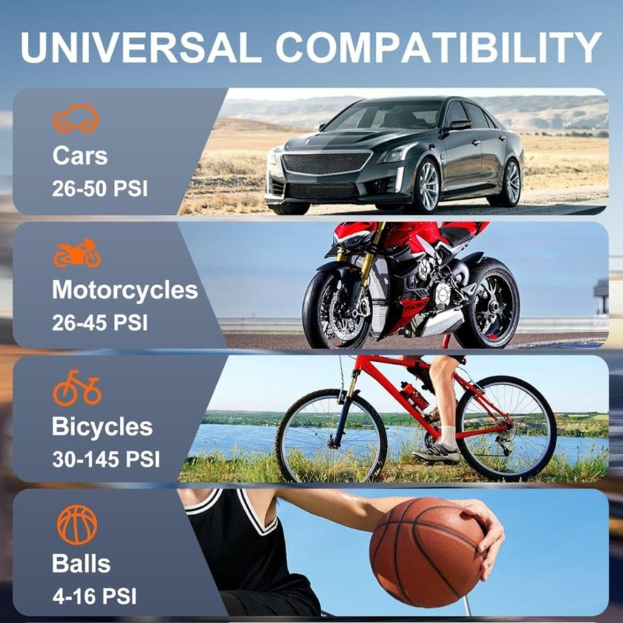 Pompe électrique compacte Barbieri PNK universelle pour vélo avec écran digital et compatibilité multi-valves