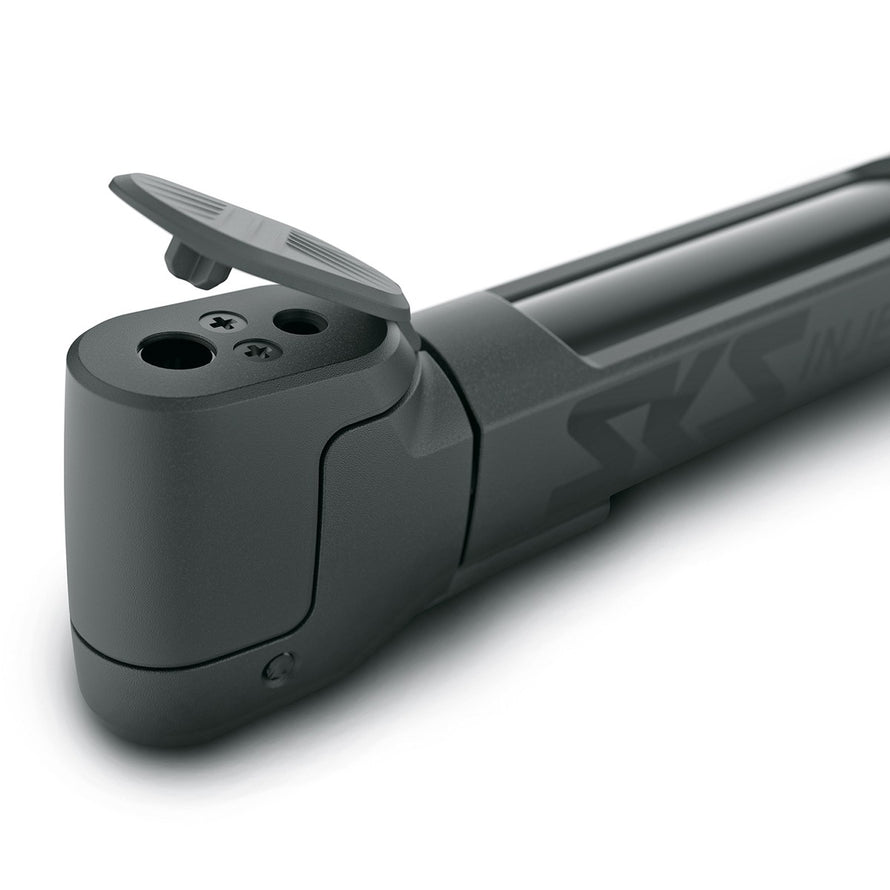 Pompe à main SKS Injex Plus avec embouts multiples pour un gonflage polyvalent et rapide de pneus de vélo