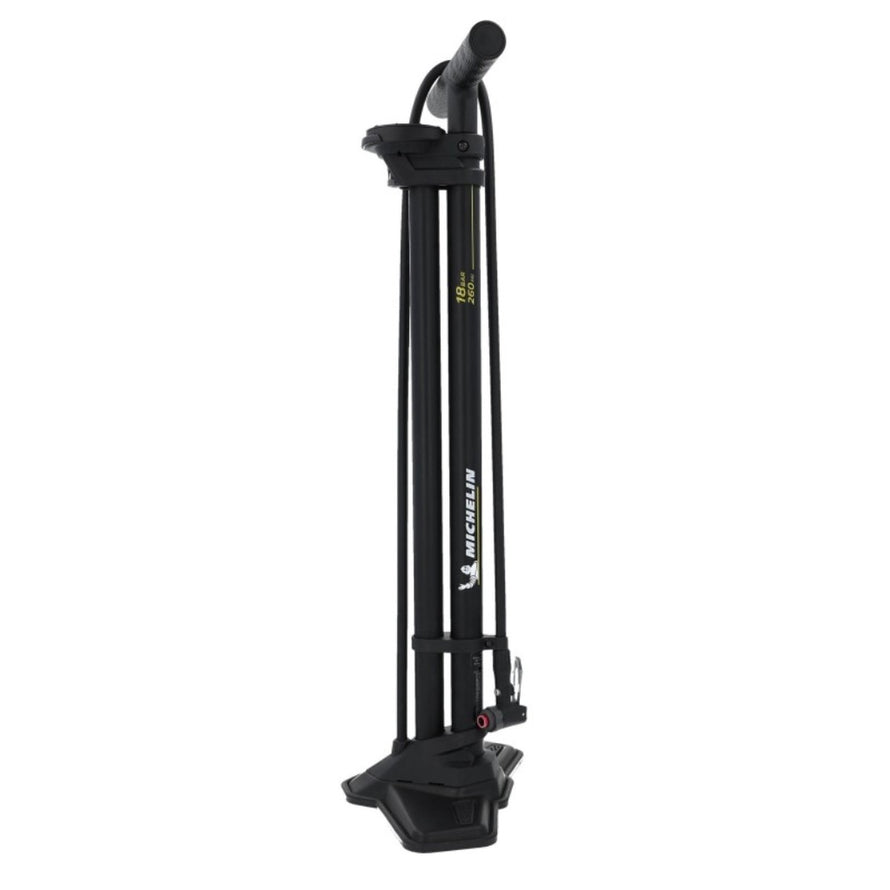 Pompe a pied Michelin Air Tank Tubeless avec compresseur haute pression jusqu a 18 bars pour velo tubeless