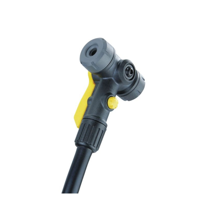 Pompe à pied Topeak Joe Blow Dualie 5 bars pour VTT embout pompe avec bouton TwinHead®