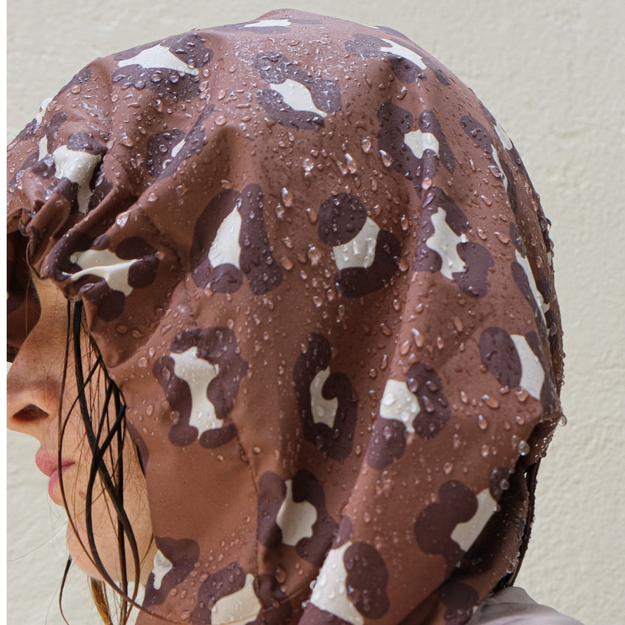 Poncho de pluie court vélo Poule Party Léopard déperlant imperméable polyester unisexe taille unique pratique moderne urbain